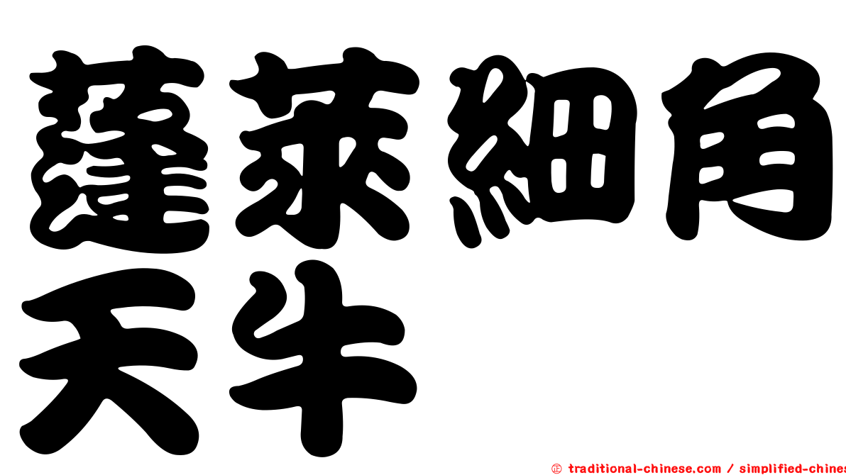 蓬萊細角天牛