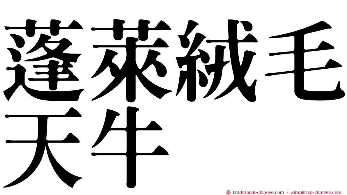 蓬萊絨毛天牛
