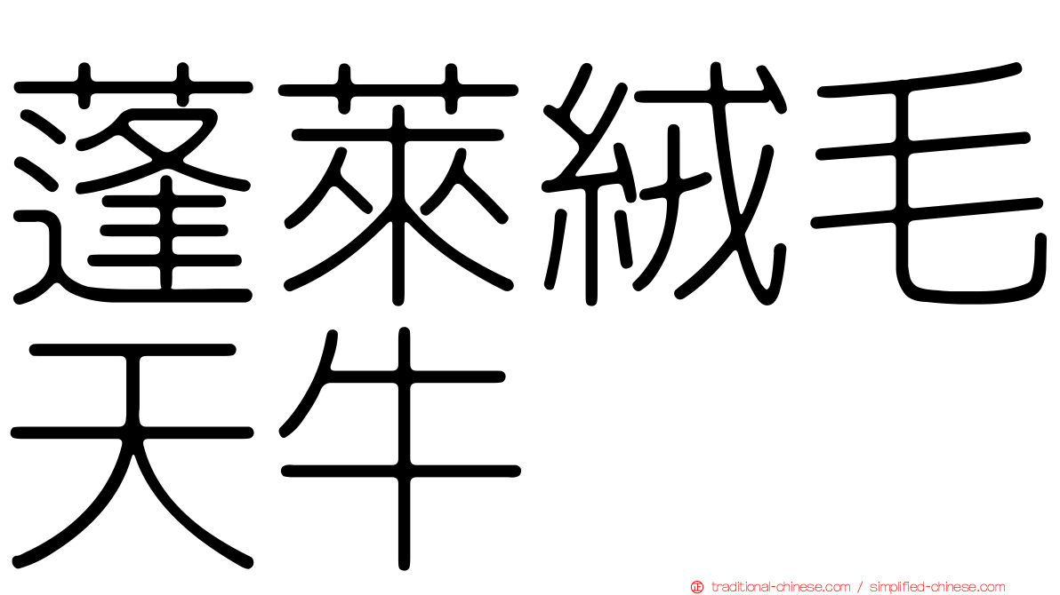 蓬萊絨毛天牛
