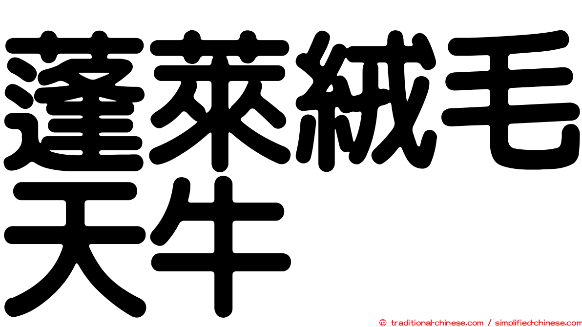 蓬萊絨毛天牛