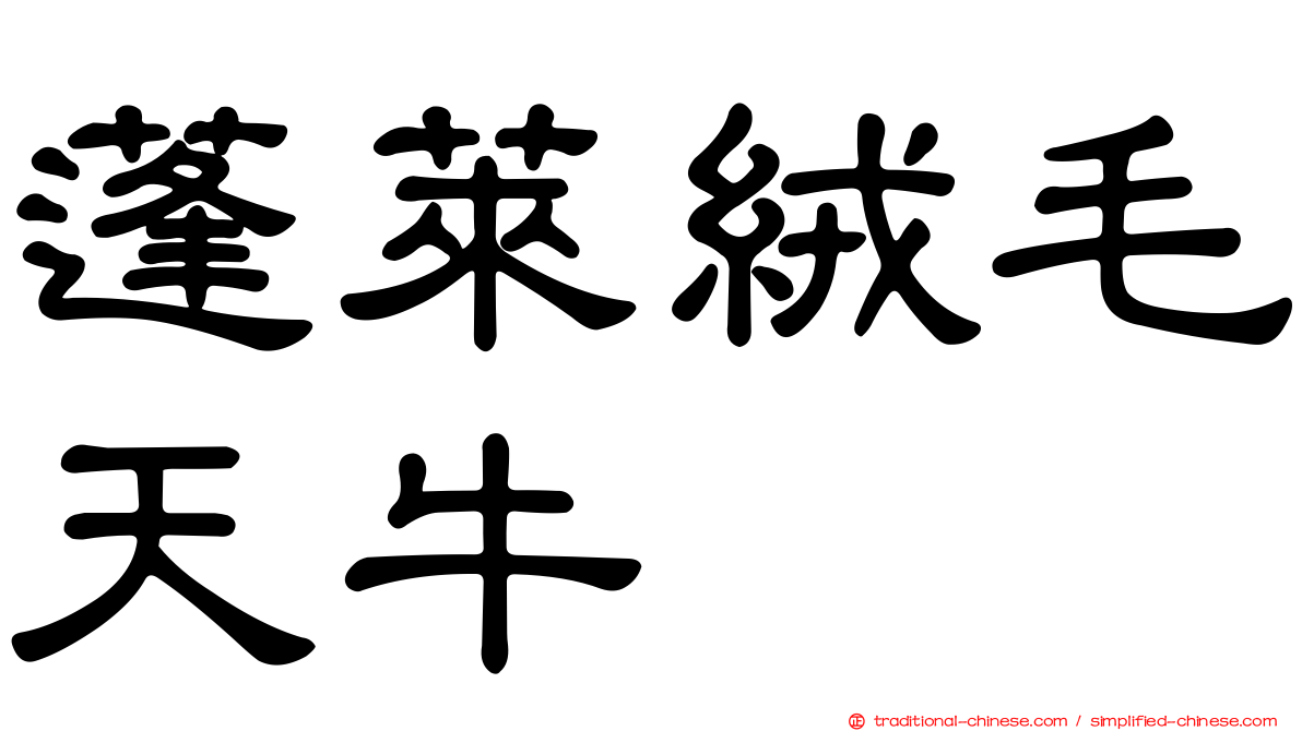 蓬萊絨毛天牛