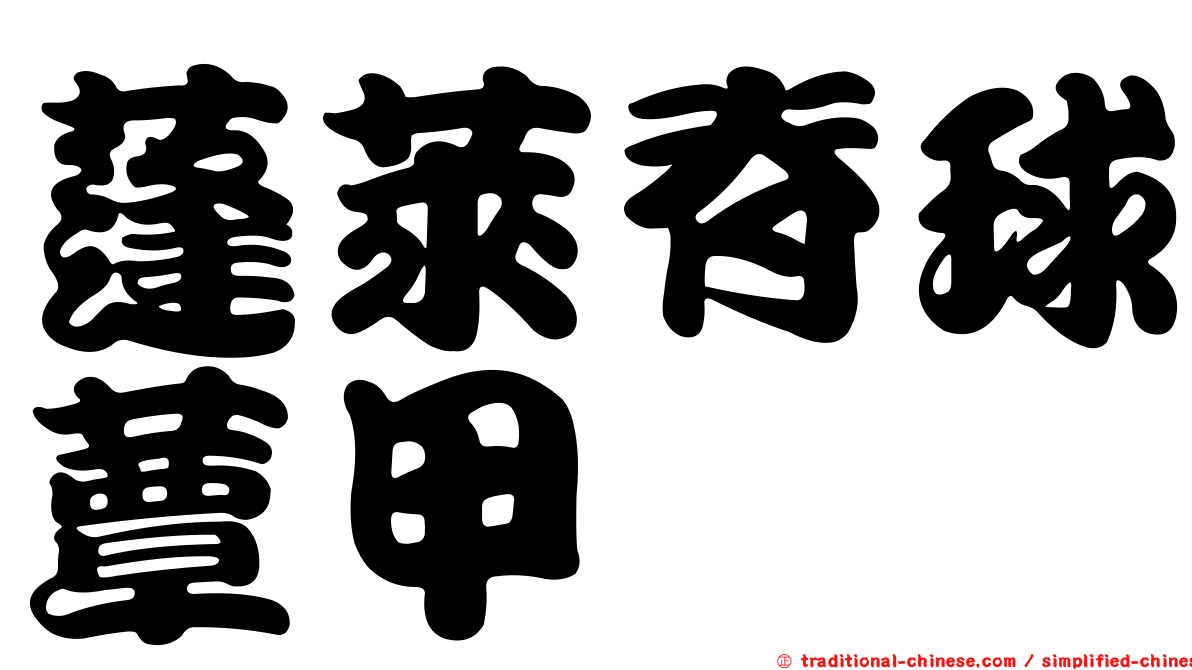 蓬萊脊球蕈甲