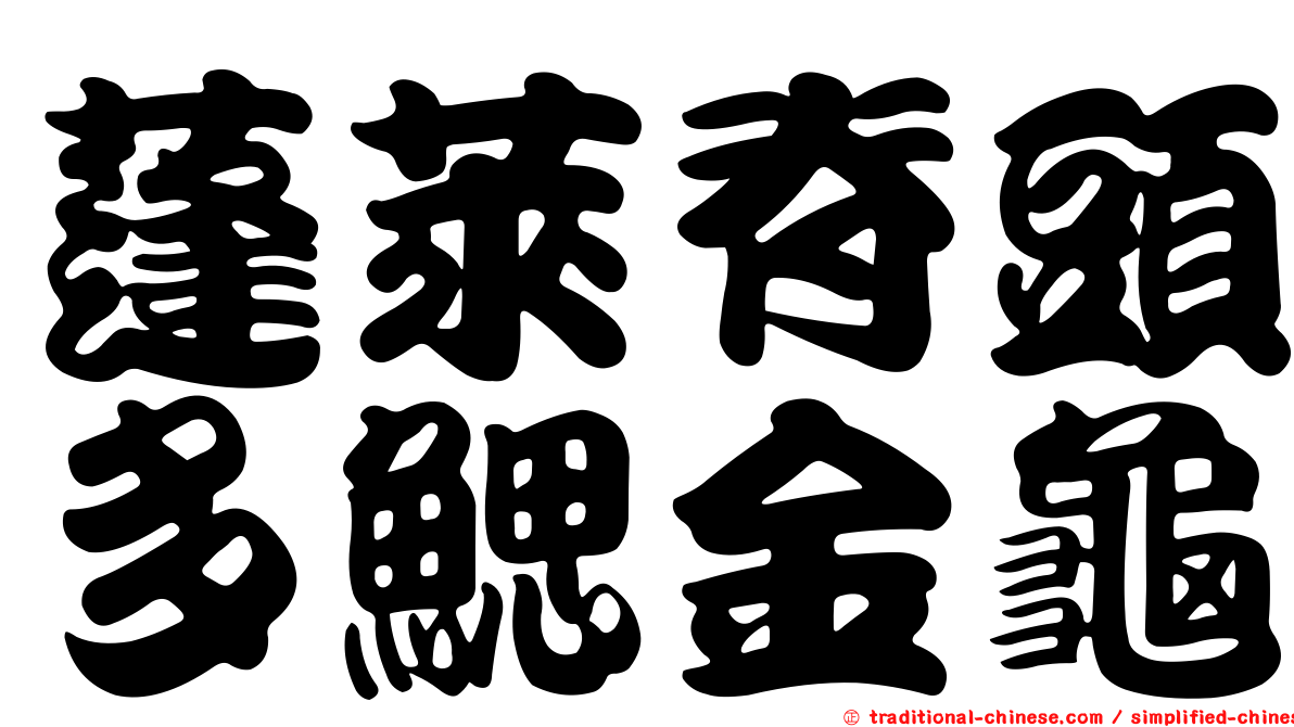 蓬萊脊頭多鰓金龜