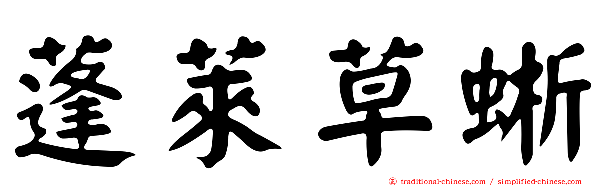 蓬萊草蜥