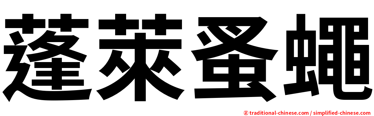 蓬萊蚤蠅