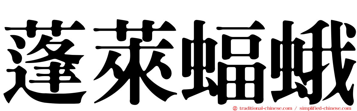 蓬萊蝠蛾
