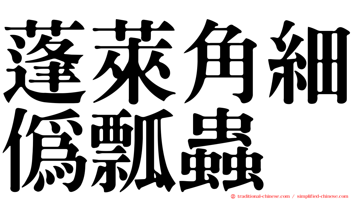 蓬萊角細偽瓢蟲