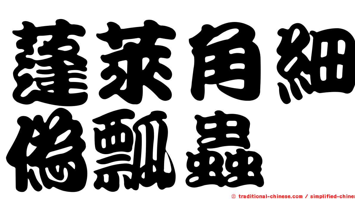 蓬萊角細偽瓢蟲