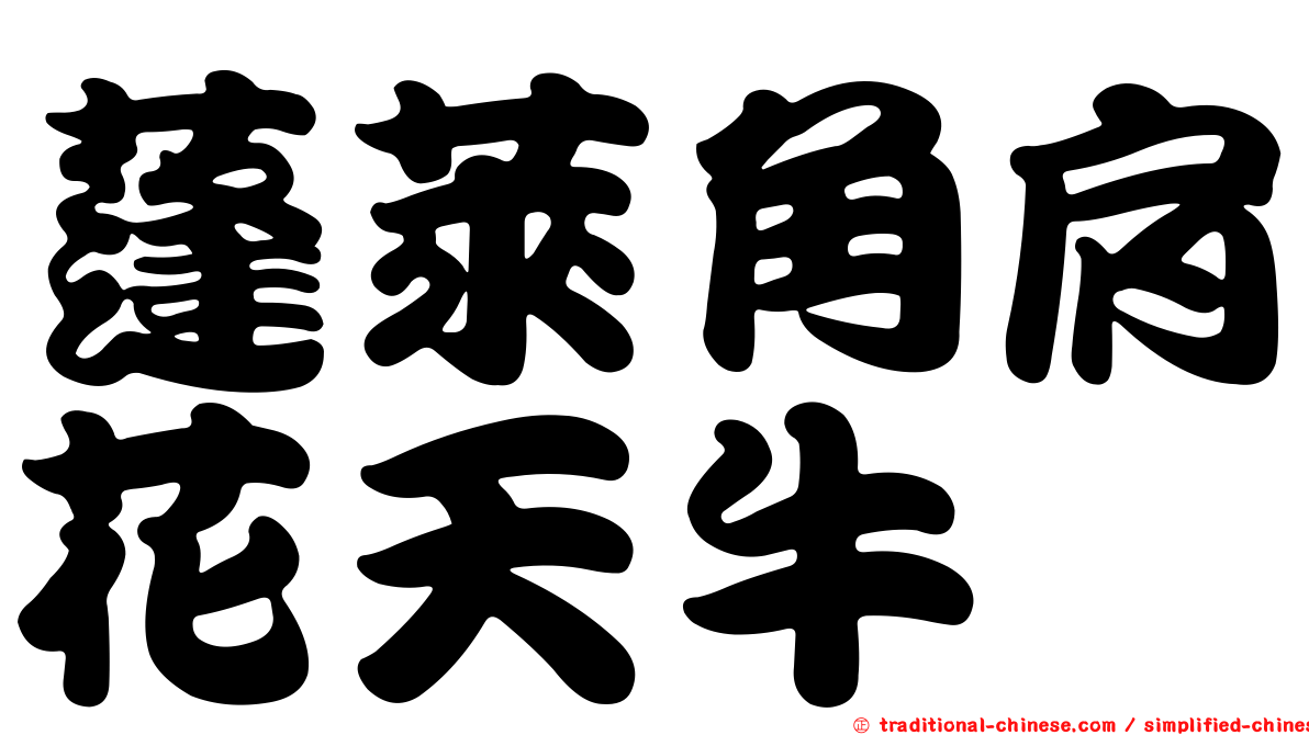 蓬萊角肩花天牛