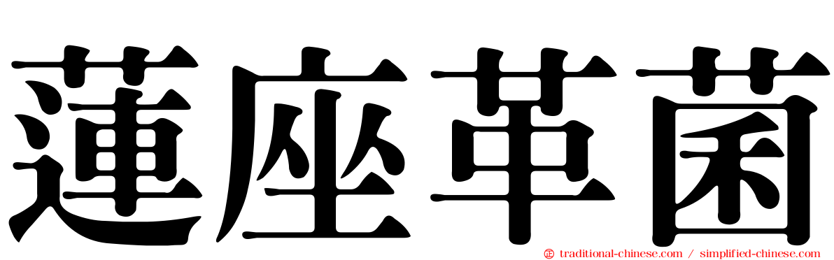 蓮座革菌