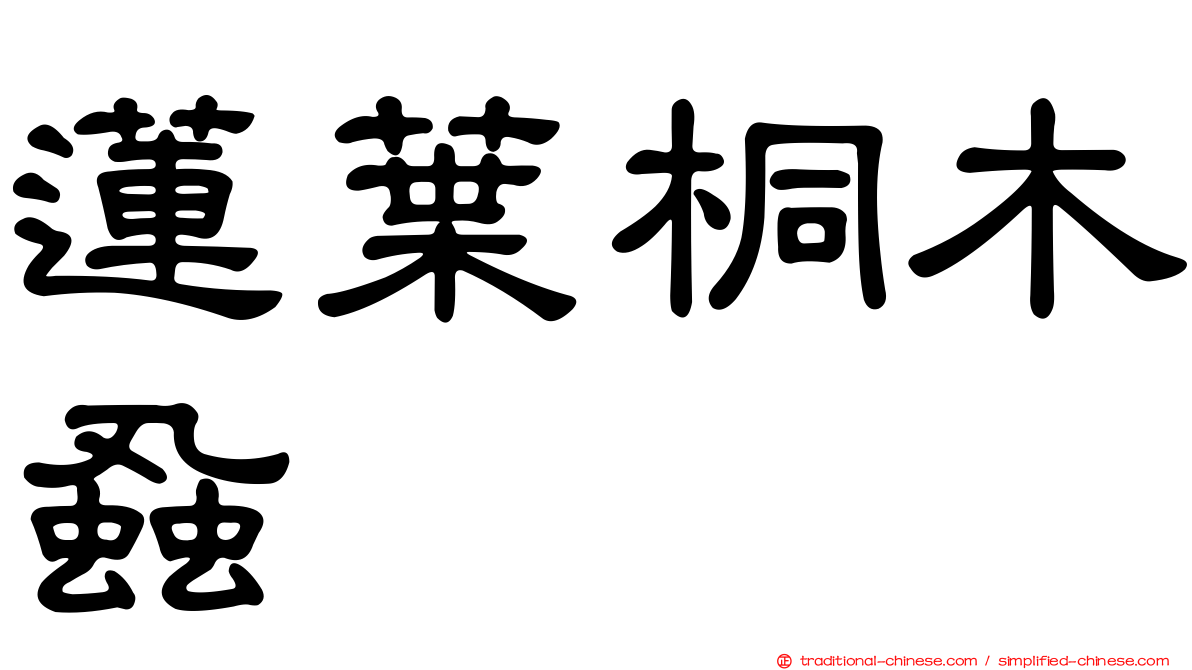 蓮葉桐木蝨