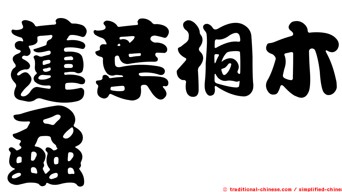 蓮葉桐木蝨