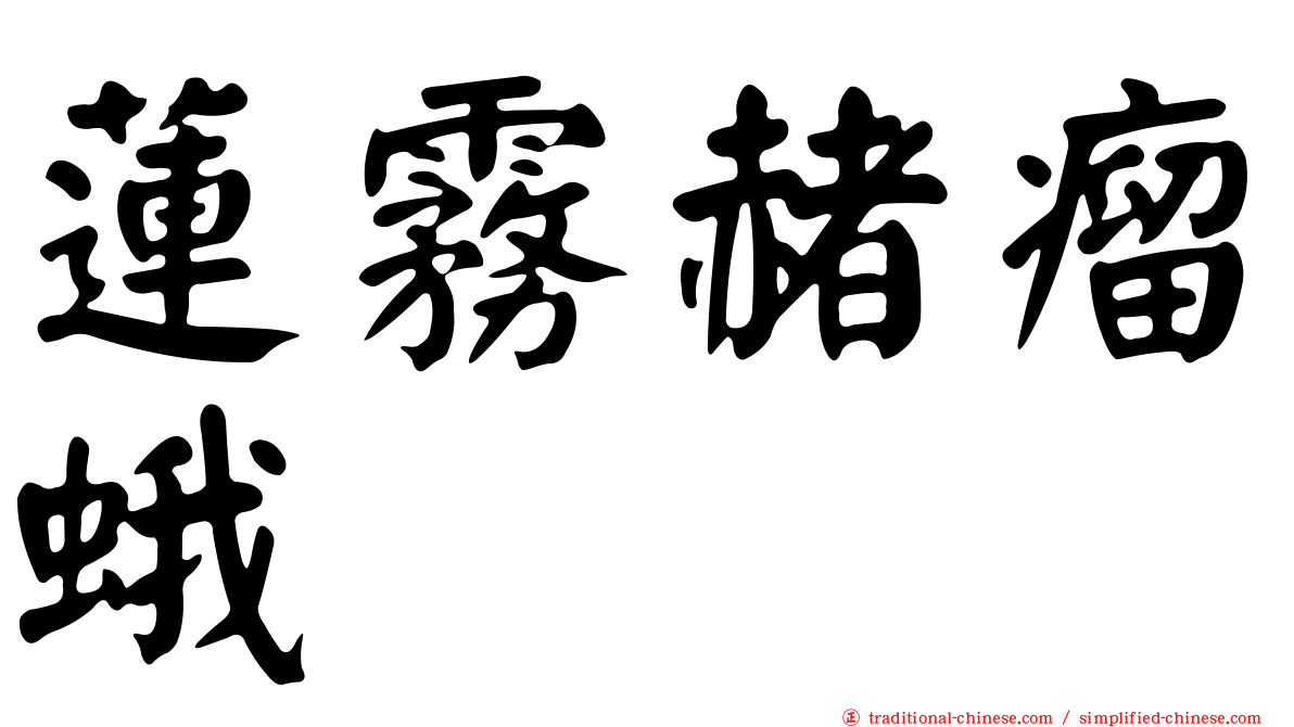 蓮霧赭瘤蛾
