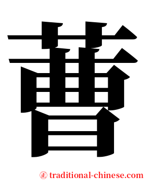 蓸 serif font