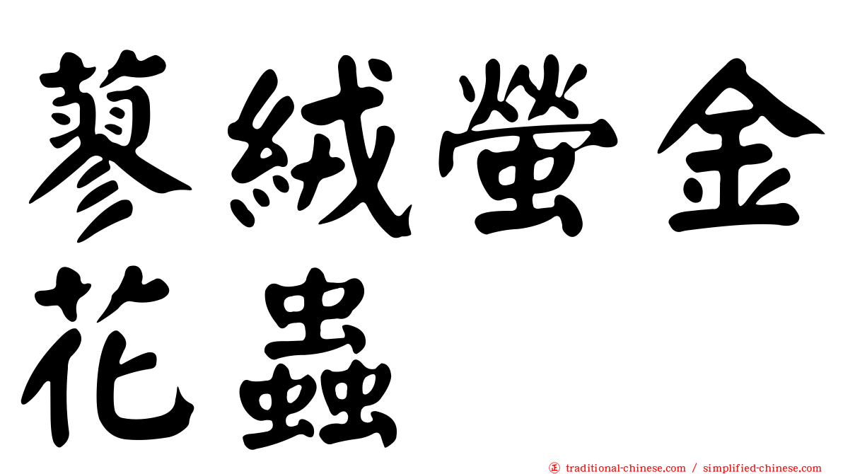 蓼絨螢金花蟲
