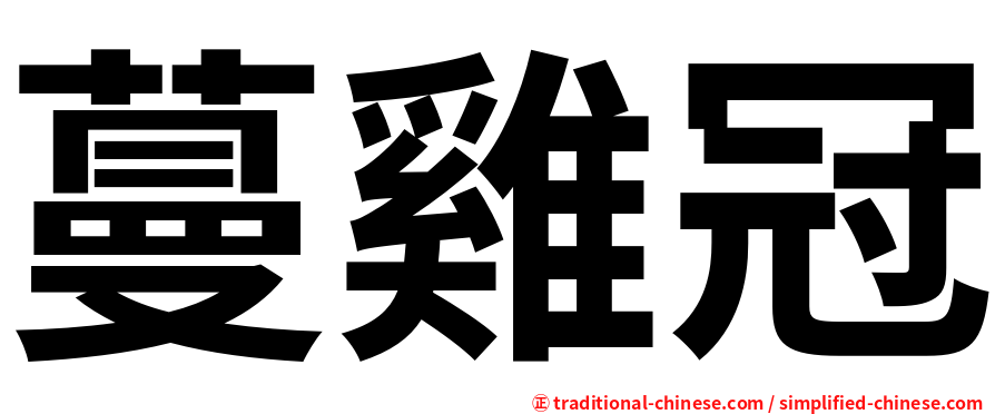 蔓雞冠