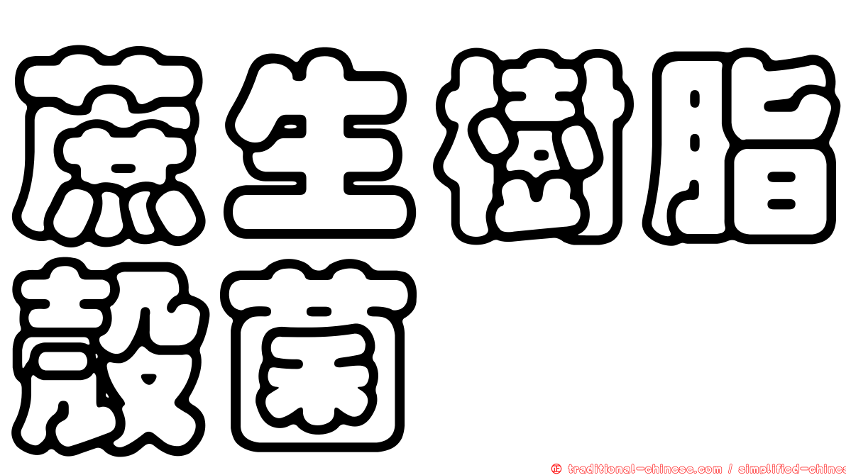 蔗生樹脂殼菌