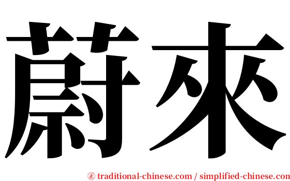 蔚來 serif font