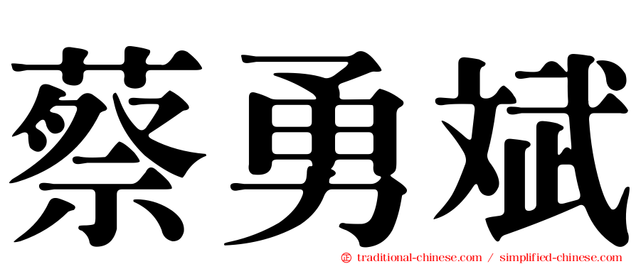 蔡勇斌