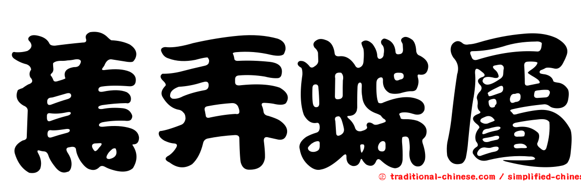 蕉弄蝶屬