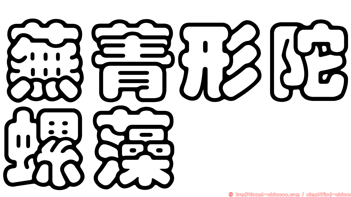 蕪菁形陀螺藻