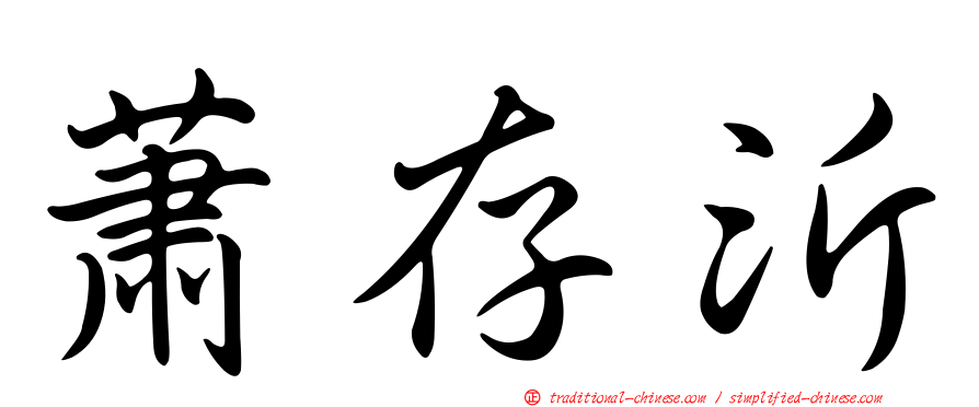蕭存沂