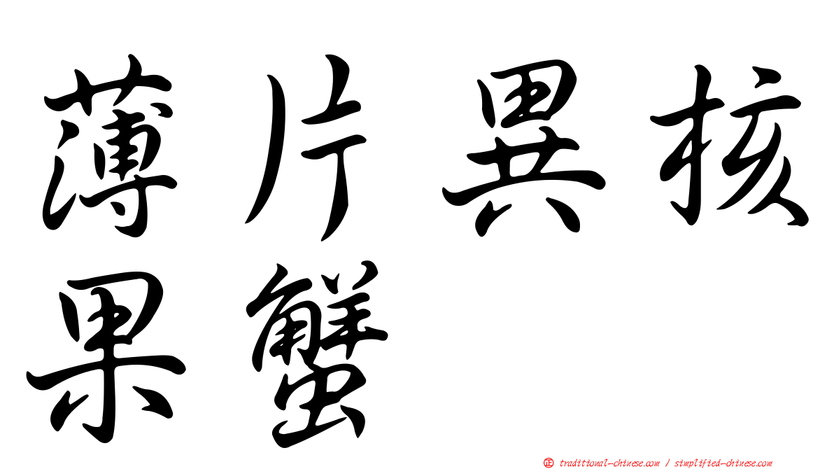 薄片異核果蟹