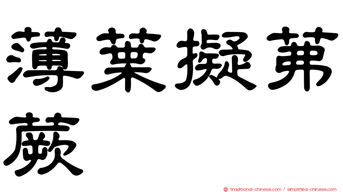薄葉擬茀蕨