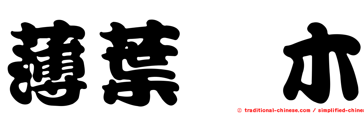 薄葉柃木