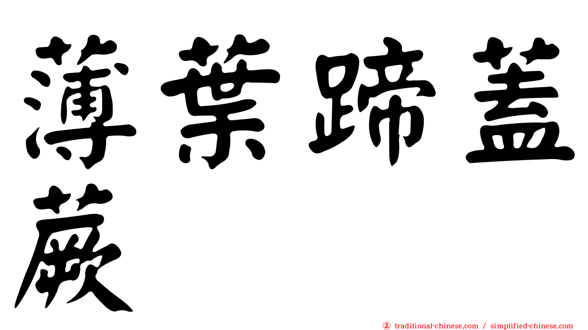 薄葉蹄蓋蕨