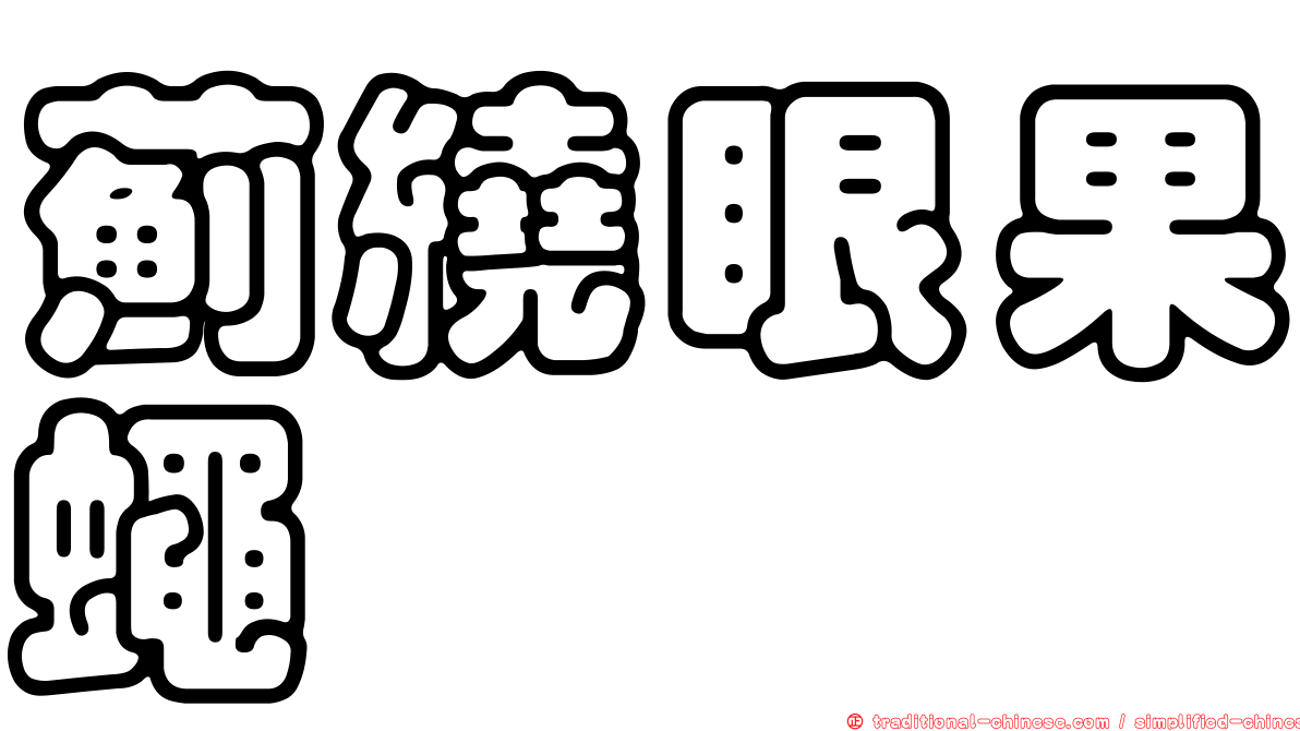 薊繞眼果蠅