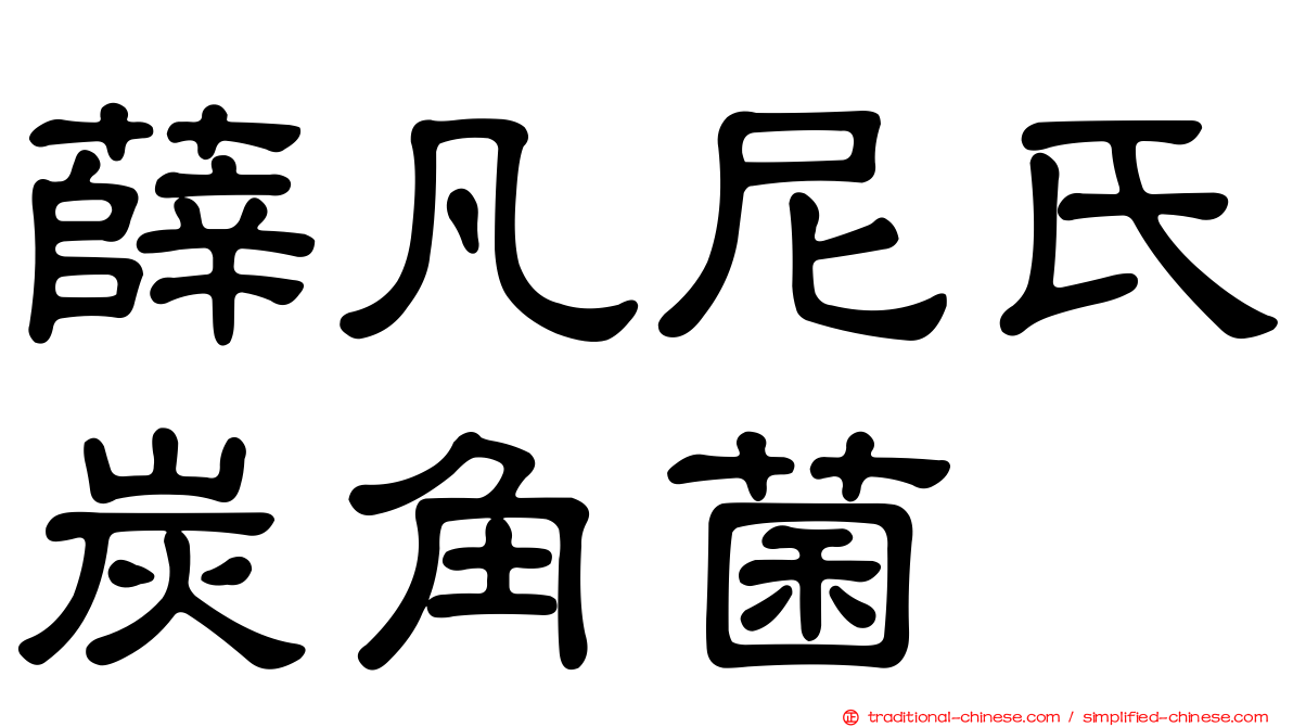 薛凡尼氏炭角菌