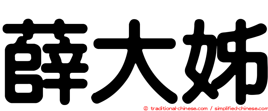 薛大姊