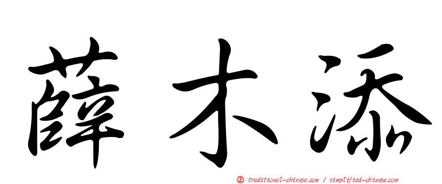 薛木添