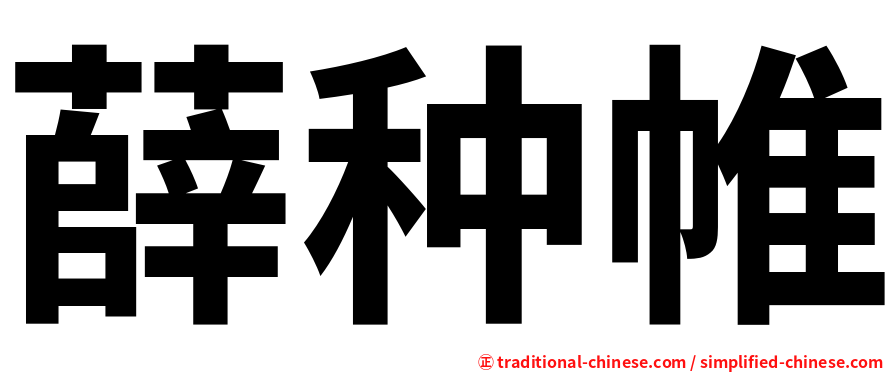 薛种帷