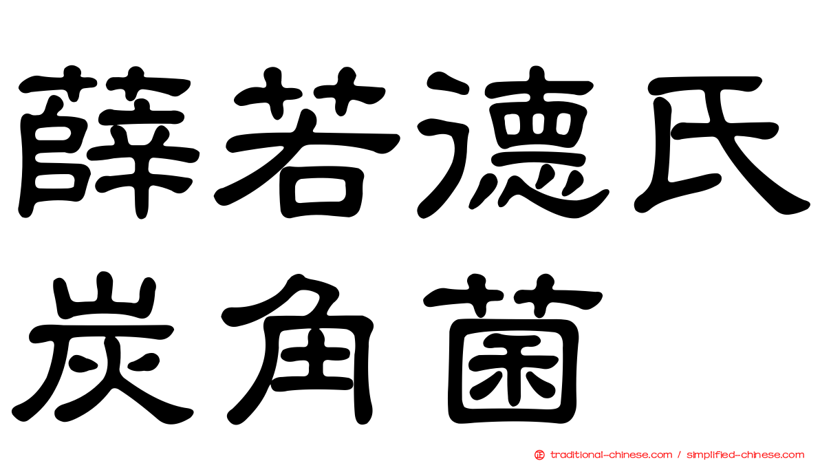 薛若德氏炭角菌