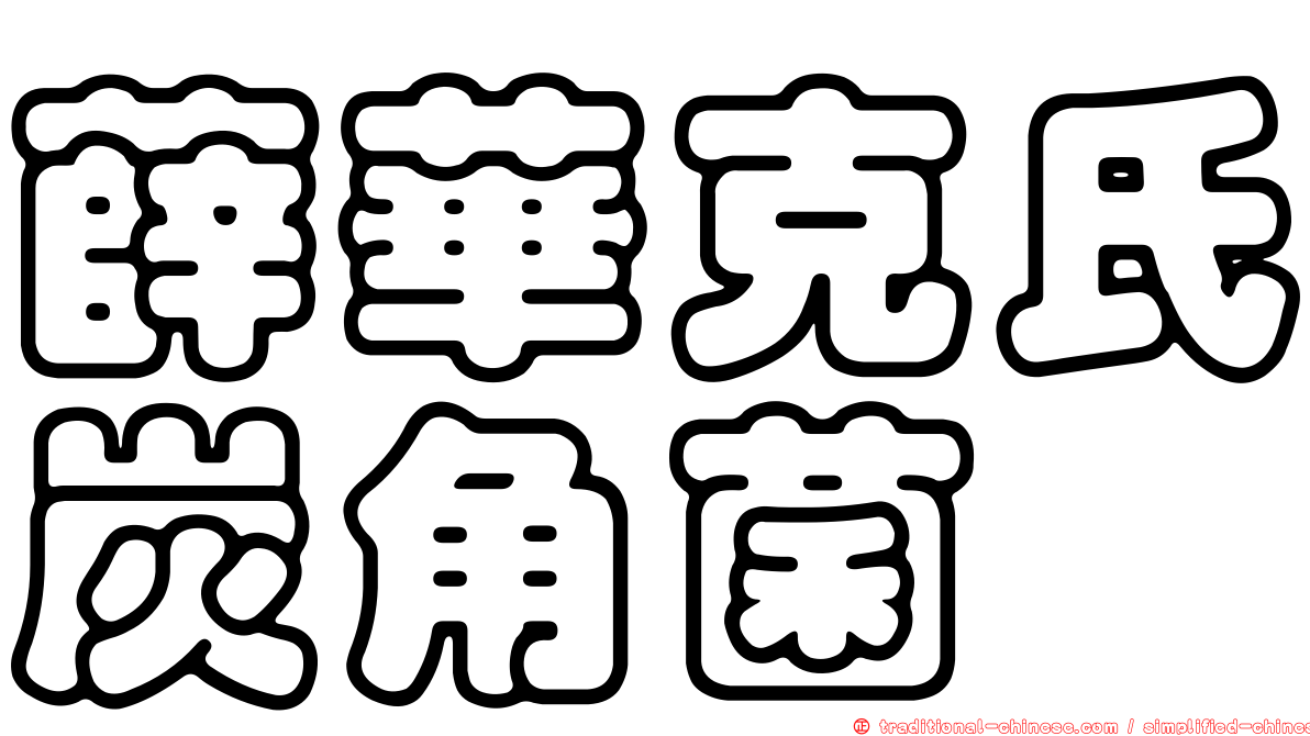 薛華克氏炭角菌