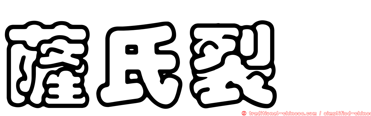 薩氏裂孢