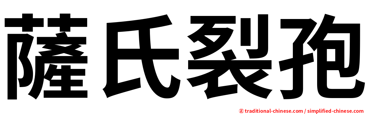 薩氏裂孢