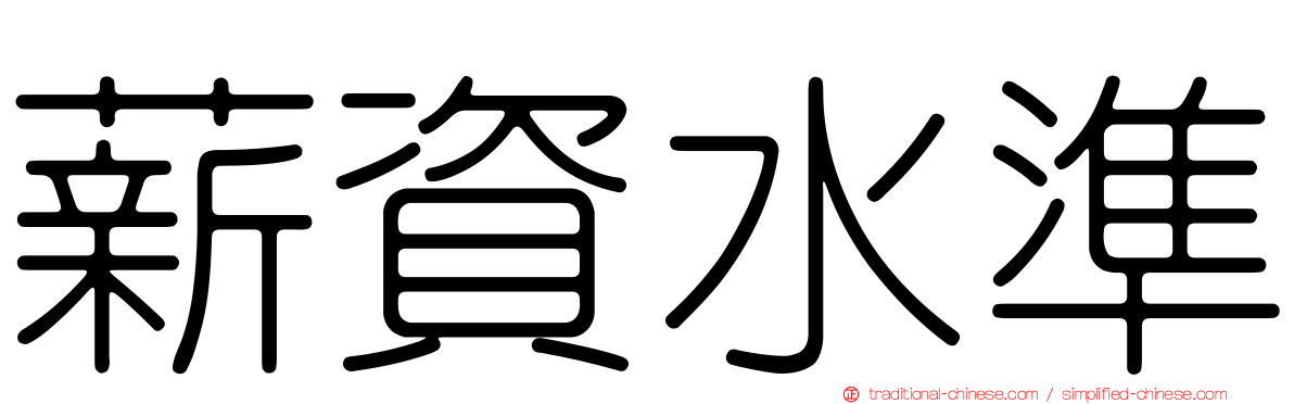 薪資水準