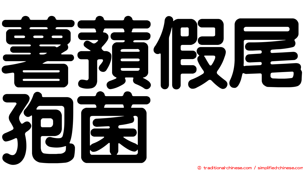 薯蕷假尾孢菌