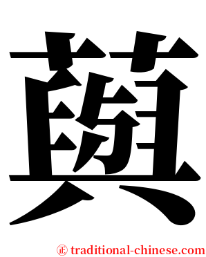 藇 serif font
