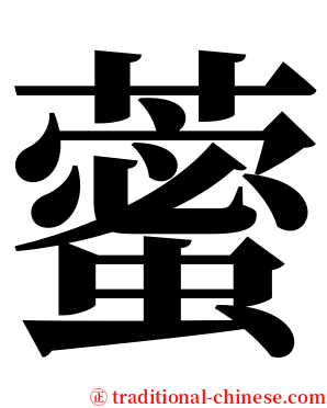 藌 serif font