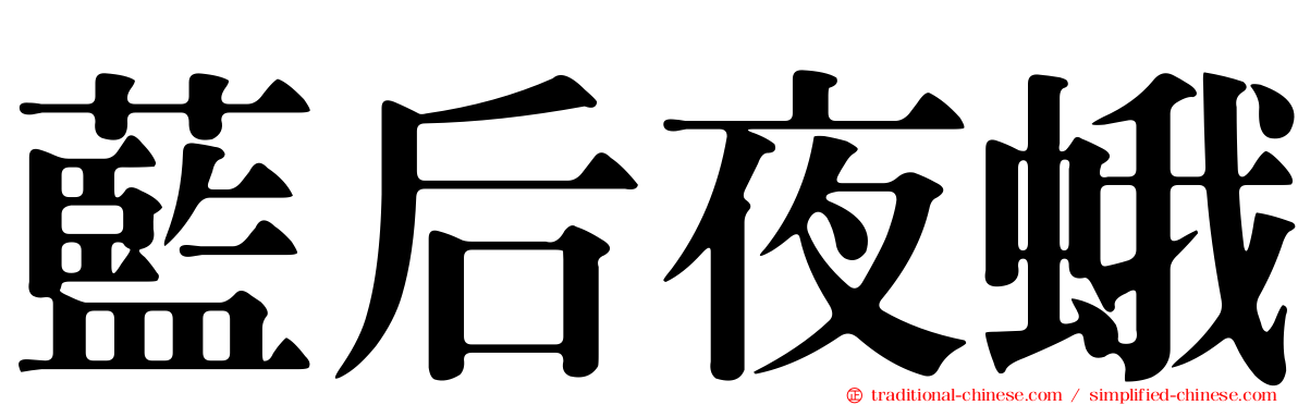 藍后夜蛾