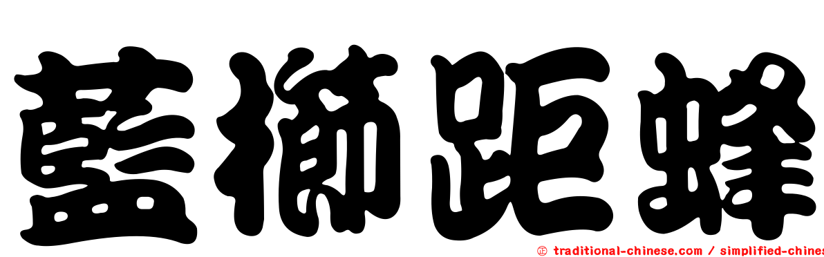 藍櫛距蜂