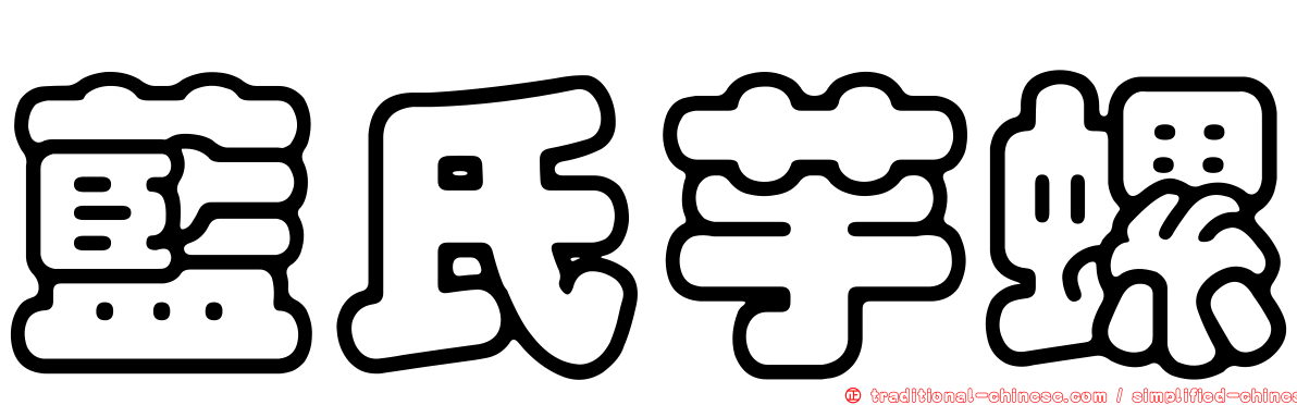藍氏芋螺