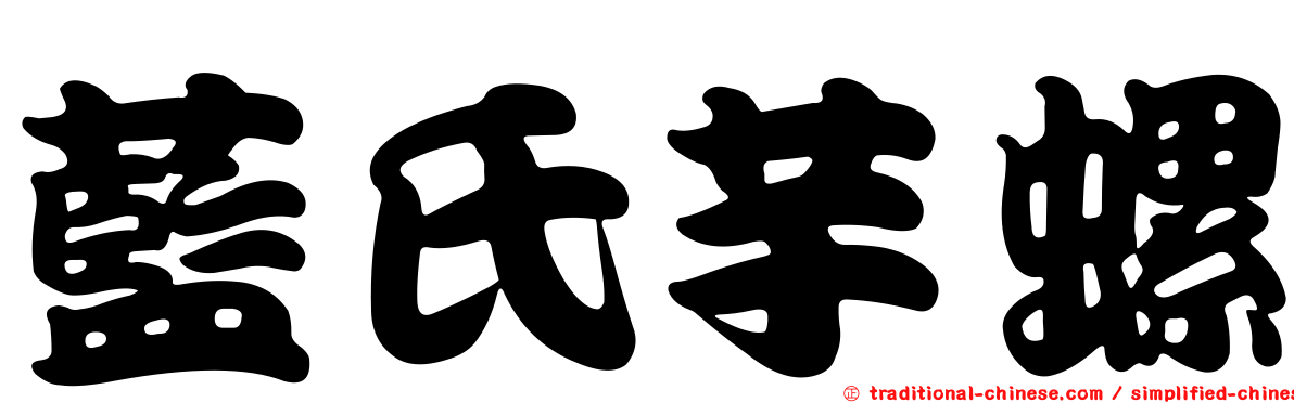 藍氏芋螺