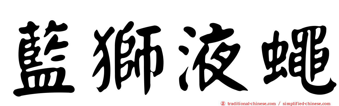 藍獅液蠅