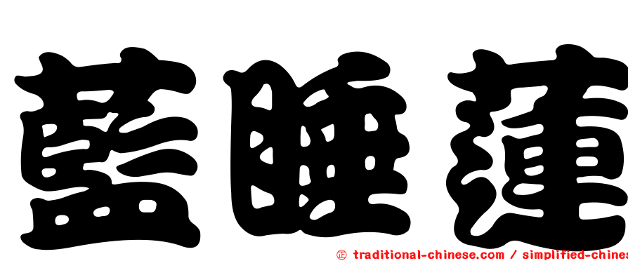 藍睡蓮