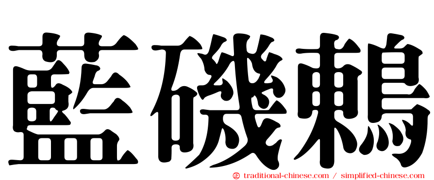 藍磯鶇